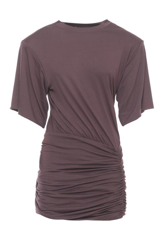 26SS 안다마네 미디 원피스 T190181A TJV053375 Bordeaux