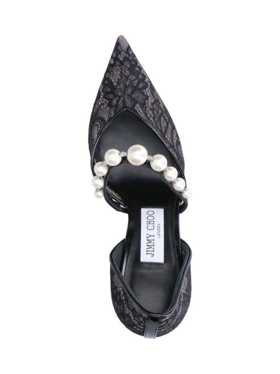 26SS 지미추 힐/펌프스 AURELIE 85 DRJ BLACK WHITE Black - JIMMY CHOO