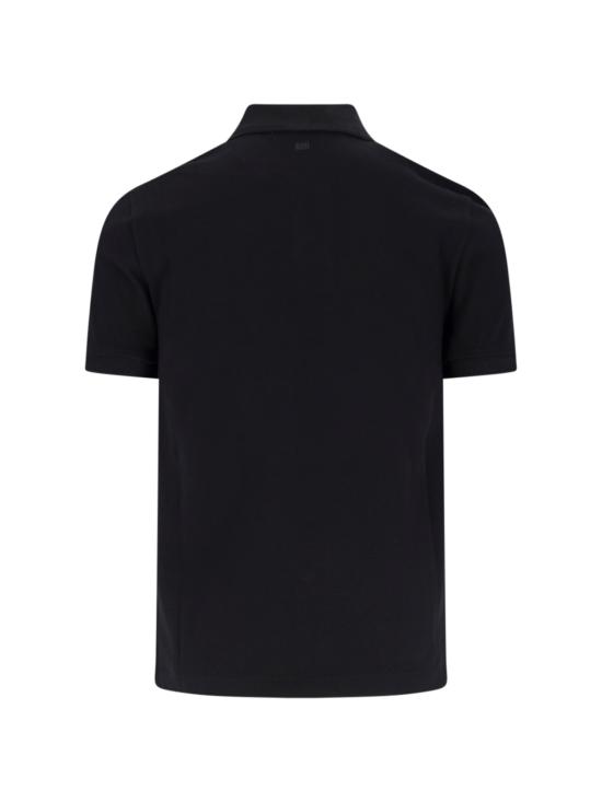 26SS 아미 스몰 하트 로고 폴로 티셔츠 HPL411 760 045 Black - AMI