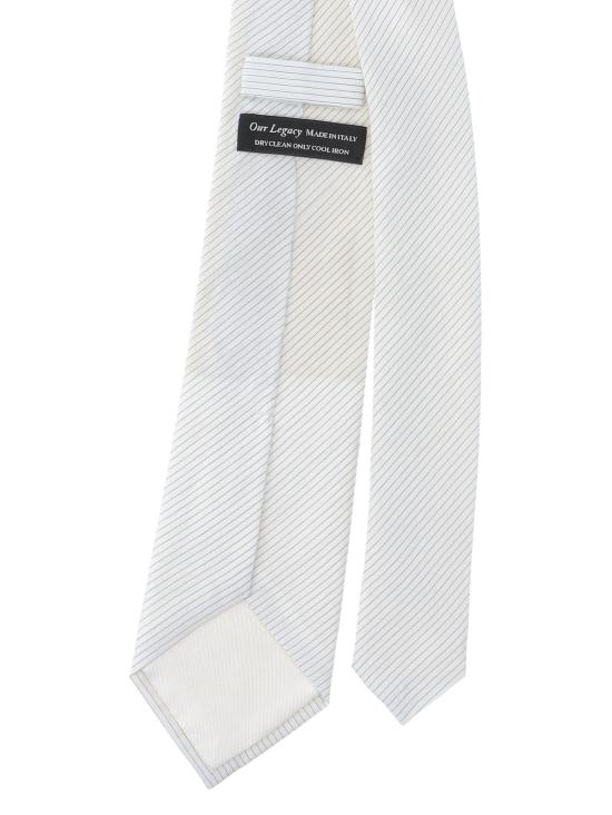 26SS 아워레가시 넥타이 A2268TCC MIDNIGHT LINE STRIPE MODALUX White - OUR LEGACY