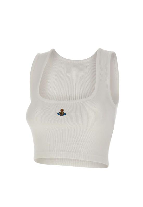 26SS 비비안웨스트우드 긴팔 티셔츠 1G010011 J009C A401 White