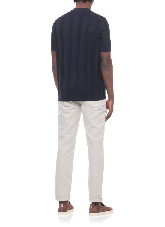 26SS 브루넬로 쿠치넬리 세라피노 티셔츠 M2L707801 CBM73 Blue - BRUNELLO CUCINELLI