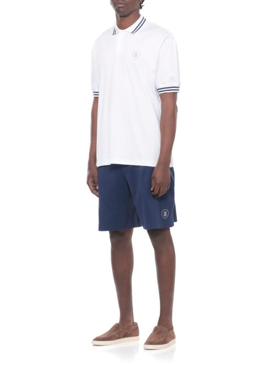 26SS 브루넬로 쿠치넬리 로고 자수 폴로 셔츠 M0B133940T CUS16 White - BRUNELLO CUCINELLI