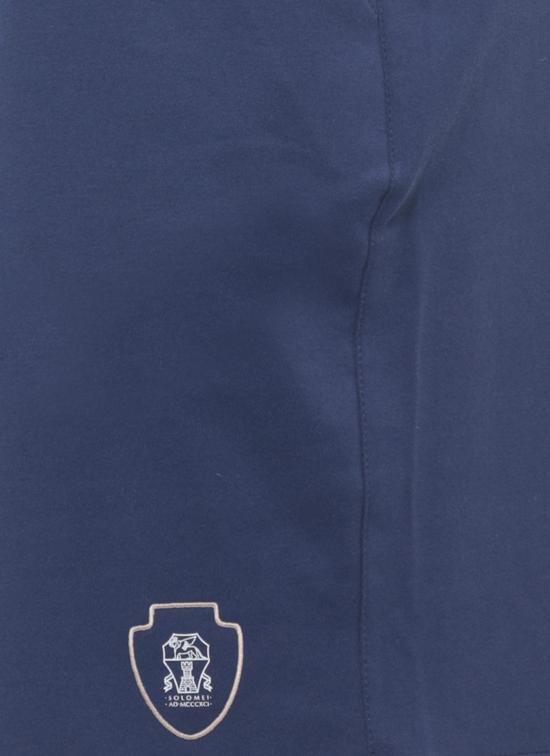 26SS 브루넬로 쿠치넬리 코튼 인터록 버뮤다 팬츠 ML8243390T C7943 Blue - BRUNELLO CUCINELLI