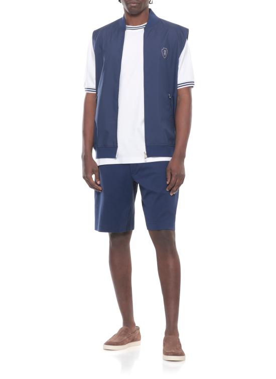 26SS 브루넬로 쿠치넬리 코튼 인터록 버뮤다 팬츠 ML8243390T C7943 Blue - BRUNELLO CUCINELLI