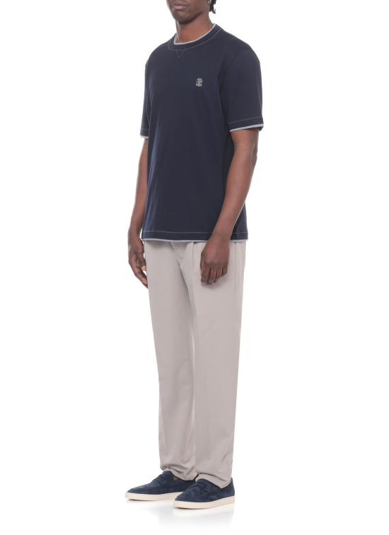 26SS 브루넬로 쿠치넬리 반팔 티셔츠 M0B137451G CD325 Blue - BRUNELLO CUCINELLI