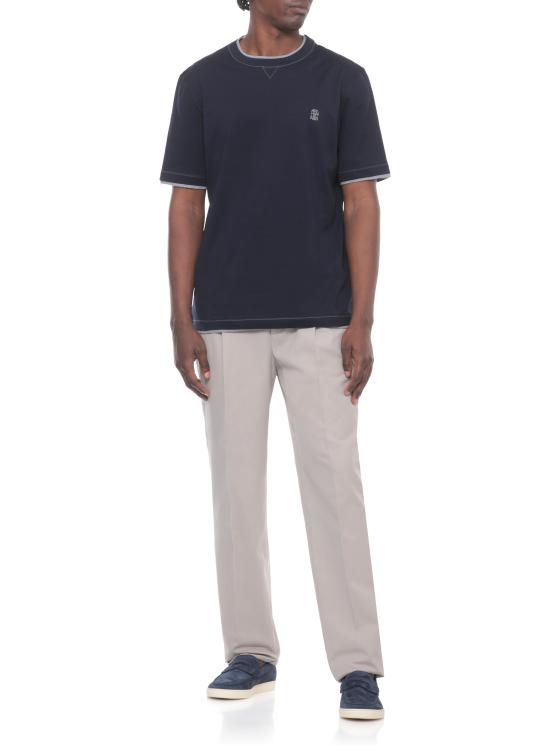 26SS 브루넬로 쿠치넬리 반팔 티셔츠 M0B137451G CD325 Blue - BRUNELLO CUCINELLI