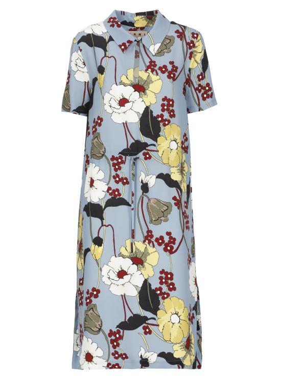 26SS 마르니 미디 원피스 ABMA1545Q0 UTVA65MFB31 Light Blue