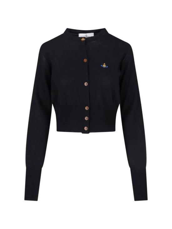 26SS 비비안웨스트우드 베아 크롭드 가디건 1803002U Y003F N401 Black