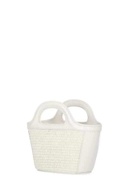 26SS 마르니 레더 & 라피아 트로피컬리아 마이크로백 BMMP0067Q0 P386000W12 Ivory - MARNI