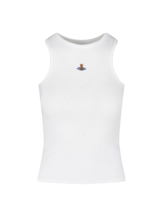 26SS 비비안웨스트우드 민소매 티셔츠 3G01003Z J009C A401 White