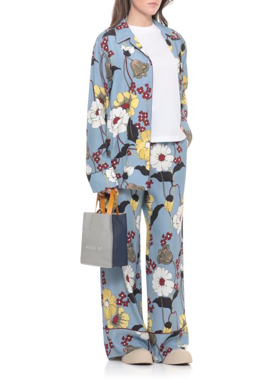 26SS 마르니 스트레이트 팬츠 PAMA0335I0 UTVA65MFB31 Light Blue - MARNI