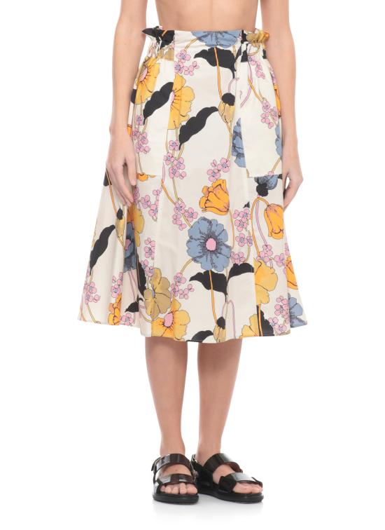 26SS 마르니 미디 스커트 GOMA0812A1 UTC581MFW08 Ivory - MARNI