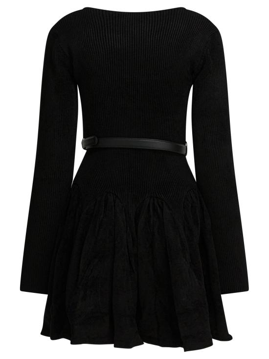 25FW 셀프 포트레이트 미디 원피스 AW25029SBBLACK - SELF PORTRAIT