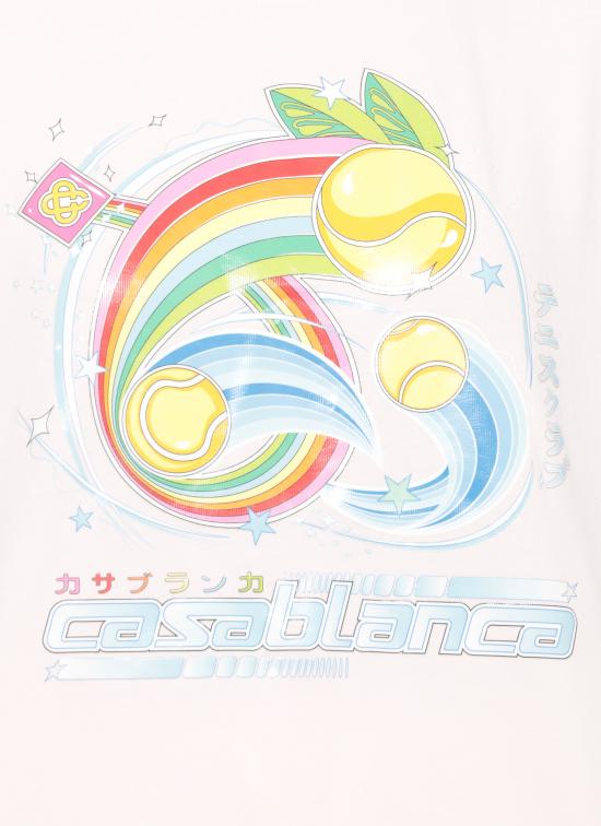 25FW 카사블랑카 반팔 티셔츠 WAW25JTS04603 PALE PINK Pink - CASABLANCA