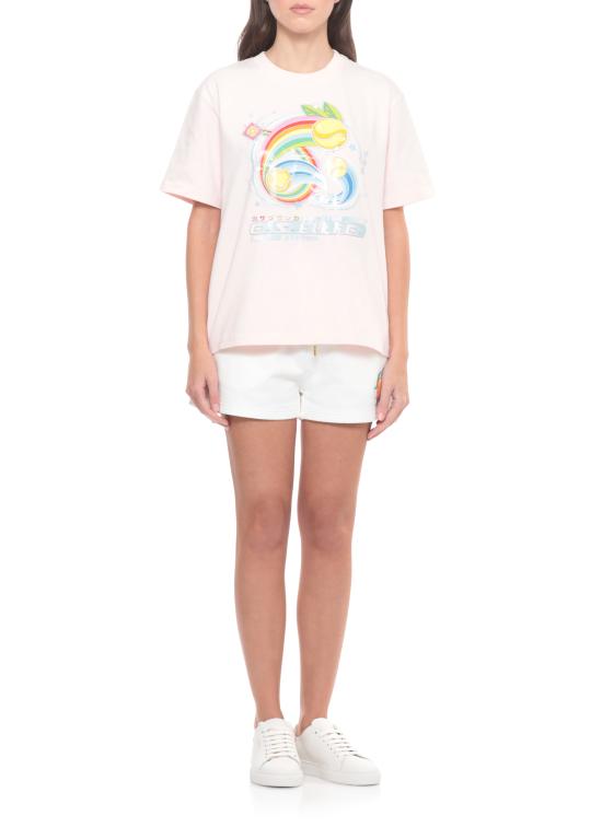 25FW 카사블랑카 반팔 티셔츠 WAW25JTS04603 PALE PINK Pink - CASABLANCA