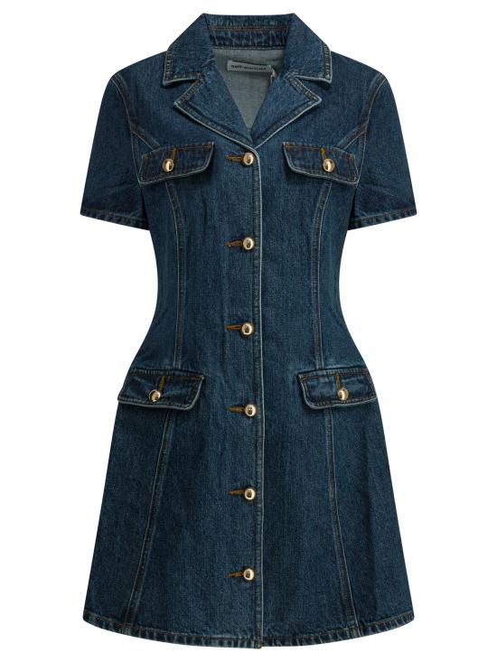 25FW 셀프 포트레이트 데님 원피스 AW25807SBBLBLUE