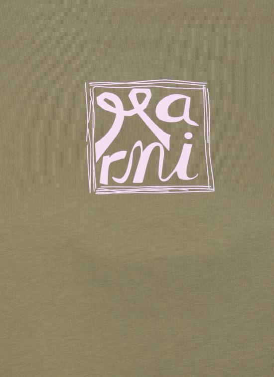 26SS 마르니 반팔 티셔츠 THJE0384P0 USCY88LOV56 Green - MARNI
