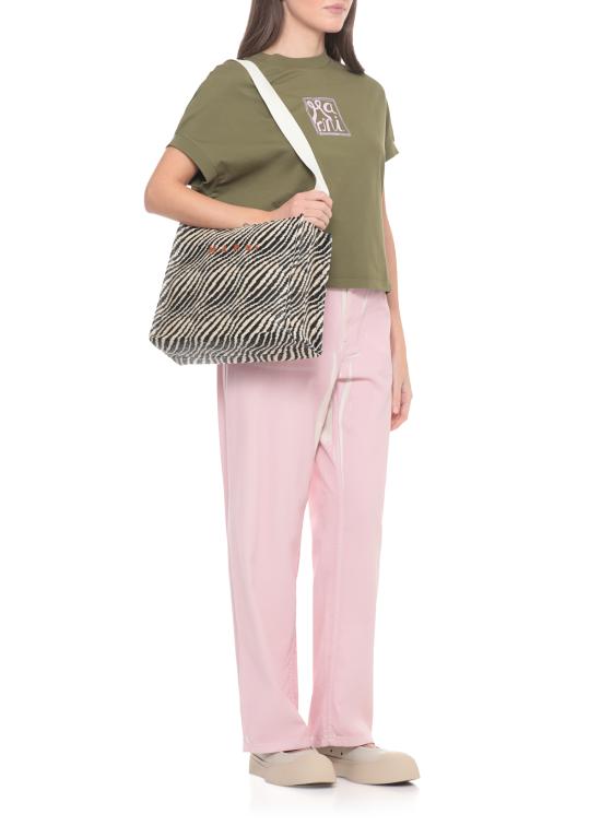 26SS 마르니 반팔 티셔츠 THJE0384P0 USCY88LOV56 Green - MARNI