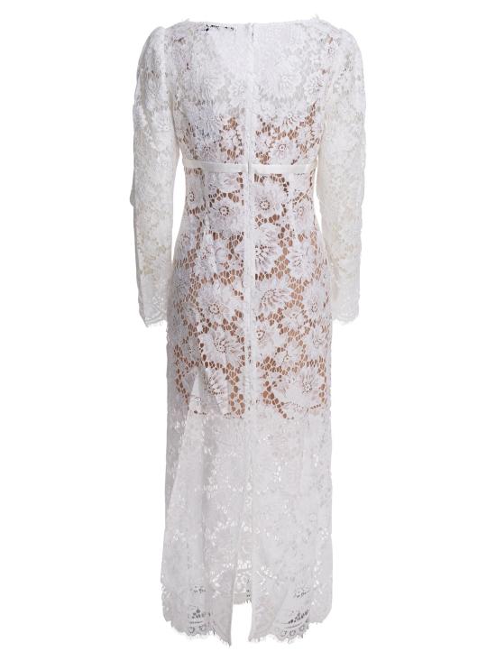 25FW 셀프 포트레이트 미디 원피스 AW25202MWWHITE - SELF PORTRAIT