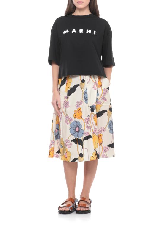 26SS 마르니 반팔 티셔츠 THJE0333P5 USCX42SLN99 Black - MARNI