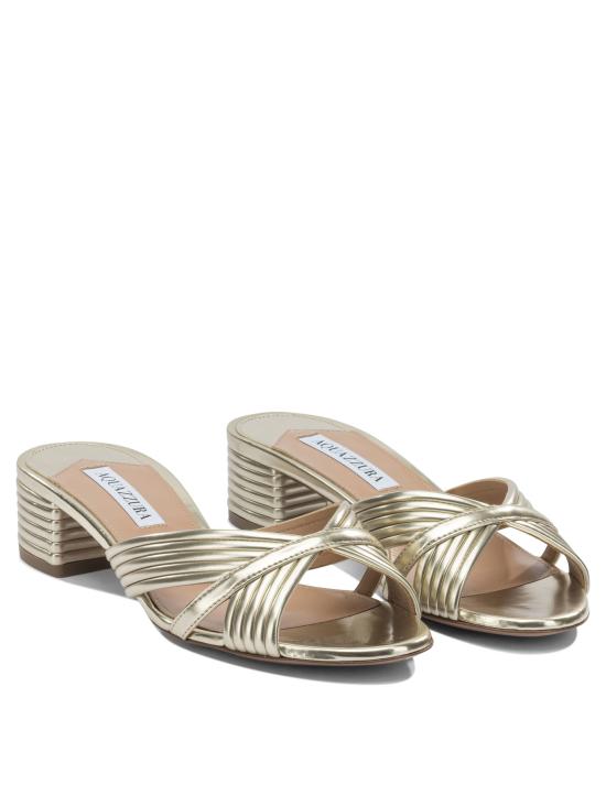 26SS 아쿠아주라 샌들 SUDMIDS3LAMFD5 Gold - AQUAZZURA