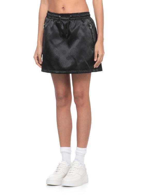 25FW 카사블랑카 미디 스커트 WAW25SK18001 BLACK Black - CASABLANCA