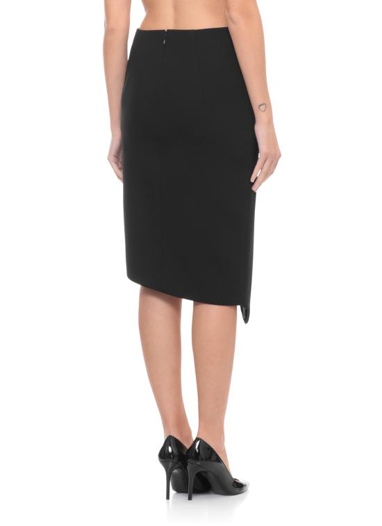 25FW 엘리자베타프랜치 미디 스커트 GO13556E2 110 Black - ELISABETTA FRANCHI