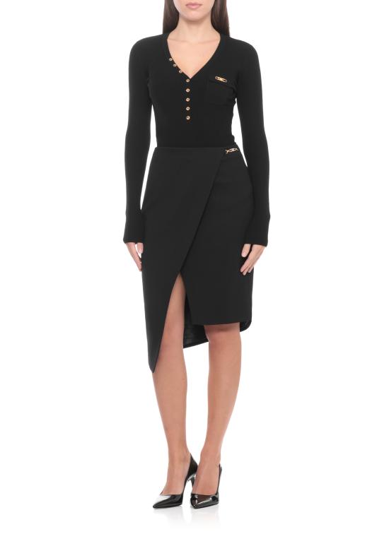 25FW 엘리자베타프랜치 미디 스커트 GO13556E2 110 Black - ELISABETTA FRANCHI