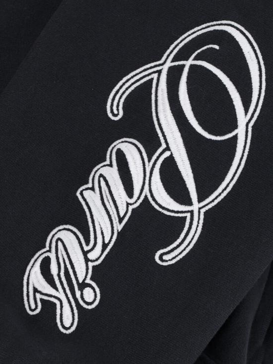 26SS 발렌시아가 커시브 레귤러 핏 집업 후디 851236 TTVM8 6552 Black - BALENCIAGA