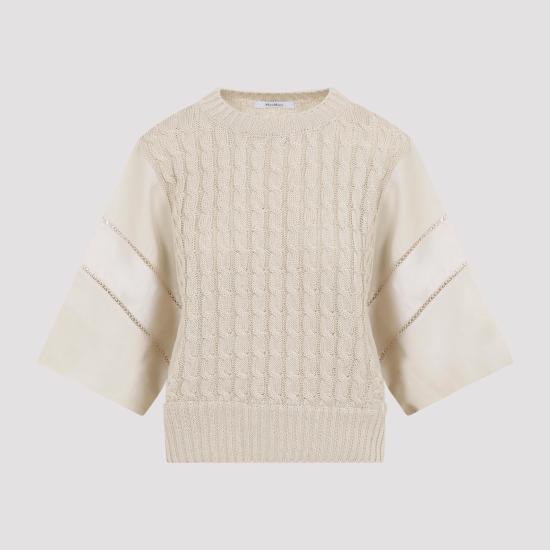 26SS 막스마라 스웨터 2611361012600 001 LINO UNITO NUDE NEUTRALS - MAX MARA