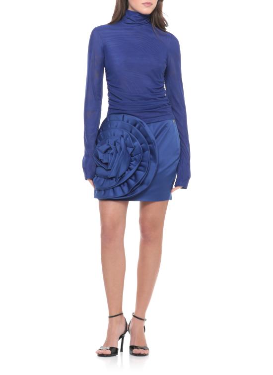 26SS 로테이트 미디 스커트 1148201587 Blue - ROTATE