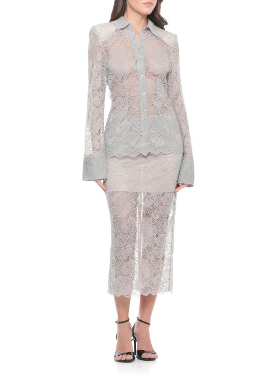 26SS 로테이트 미디 스커트 115703039 Beige - ROTATE