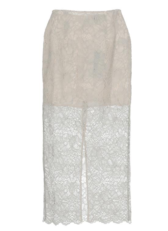 26SS 로테이트 미디 스커트 115703039 Beige