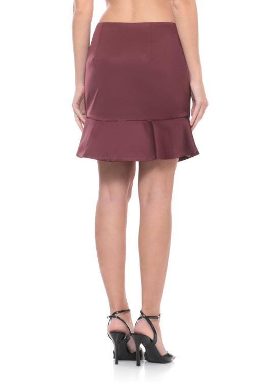 26SS 로테이트 미디 스커트 1148192734 Bordeaux - ROTATE