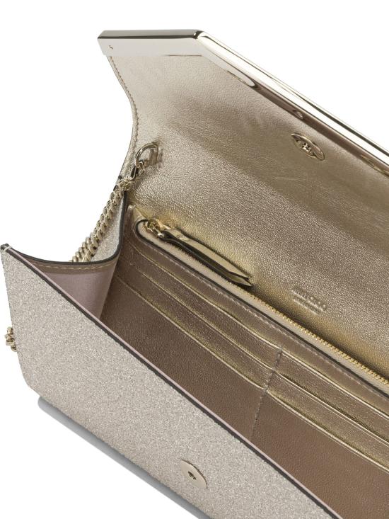 26SS 지미추 클러치/파우치 EMMIEGQILIGHTSOFTGOLDLIGHTGOLD - JIMMY CHOO