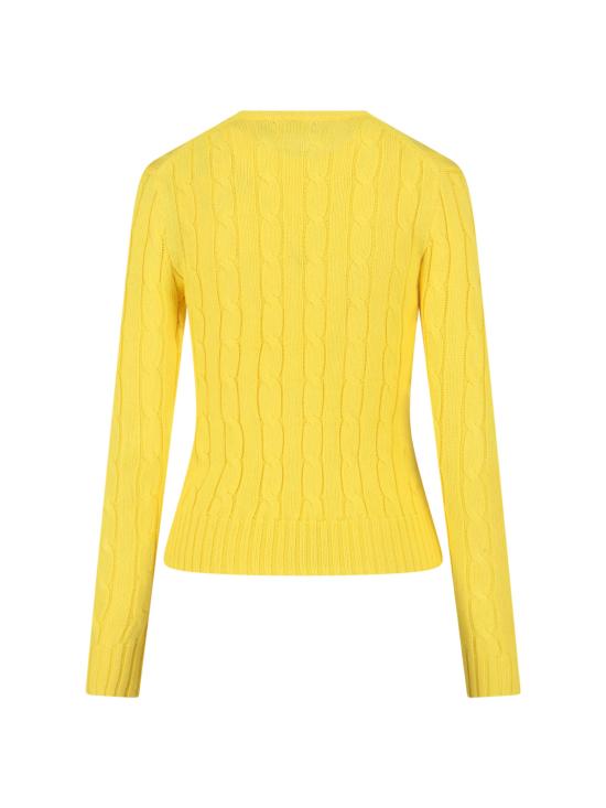 26SS 폴로 랄프로렌 포니 로고 피마코튼 케이블 니트 스웨터 211 971869 013 Yellow - POLO RALPH LAUREN