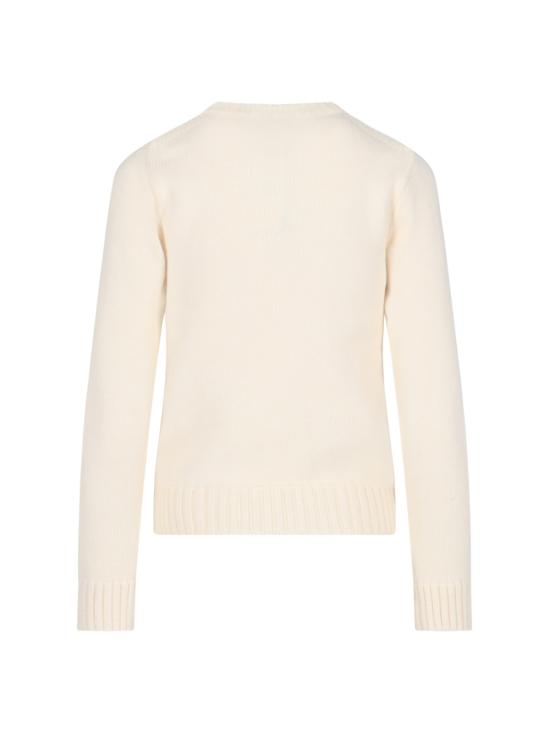 26SS 폴로 랄프로렌 아이코닉 플래그 스웨터 211 896939 002 White - POLO RALPH LAUREN