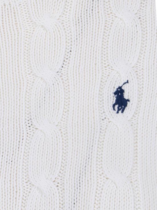 26SS 폴로 랄프로렌 포니 로고 피마코튼 케이블 니트 스웨터 211 971869 007 White - POLO RALPH LAUREN