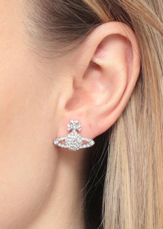 26SS 비비안웨스트우드 그레이스 바스 릴리프 스터드 이어링 62010124 02P116 CNP116 Silver - VIVIENNE WESTWOOD