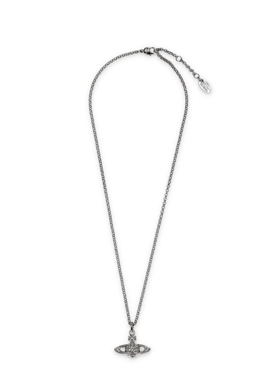 26SS 비비안웨스트우드 미니 바스 릴리프 팬던트 네크리스 63020086 02S108 CNS108 Silver