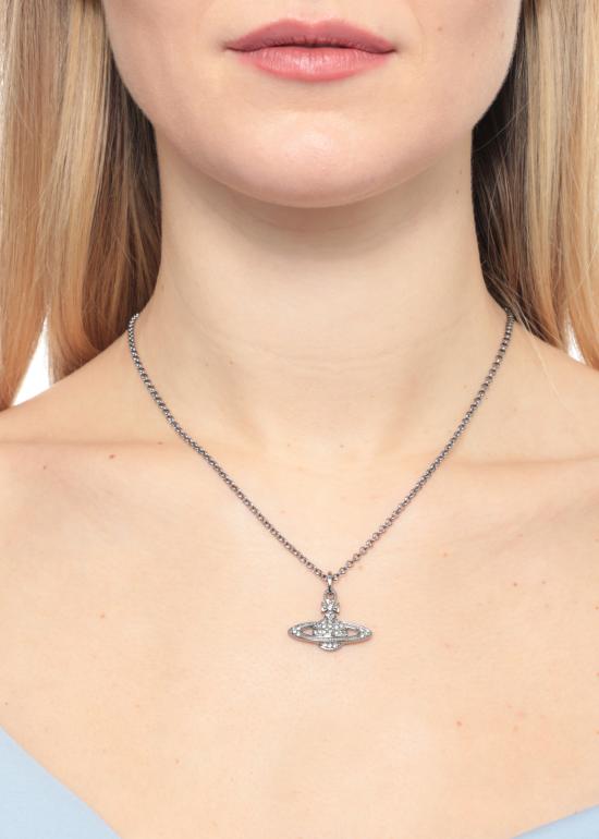 26SS 비비안웨스트우드 미니 바스 릴리프 팬던트 네크리스 63020086 02S108 CNS108 Silver - VIVIENNE WESTWOOD