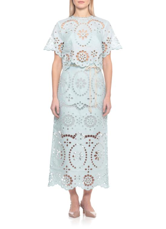 26SS 짐머만 반팔 티셔츠 6196TRS261 MIT Light Blue - ZIMMERMANN