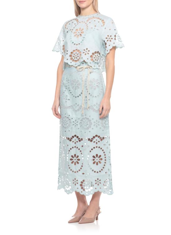 26SS 짐머만 미디 스커트 6179SRS261 MIT Light Blue - ZIMMERMANN