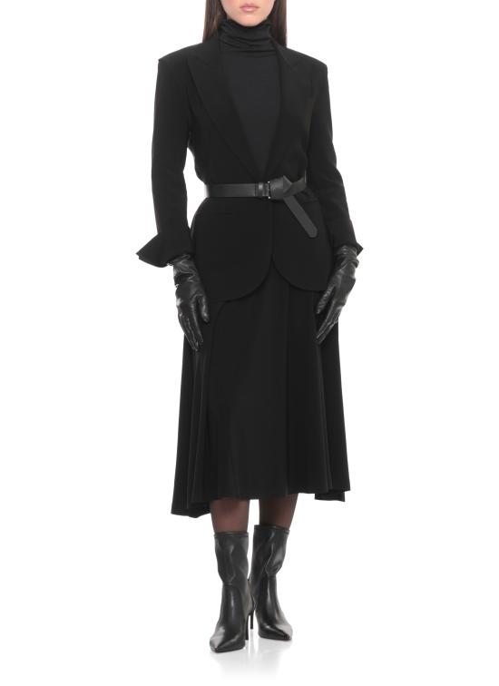 26SS 노마카말리 미디 스커트 KK329SPL014 001 Black - NORMA KAMALI