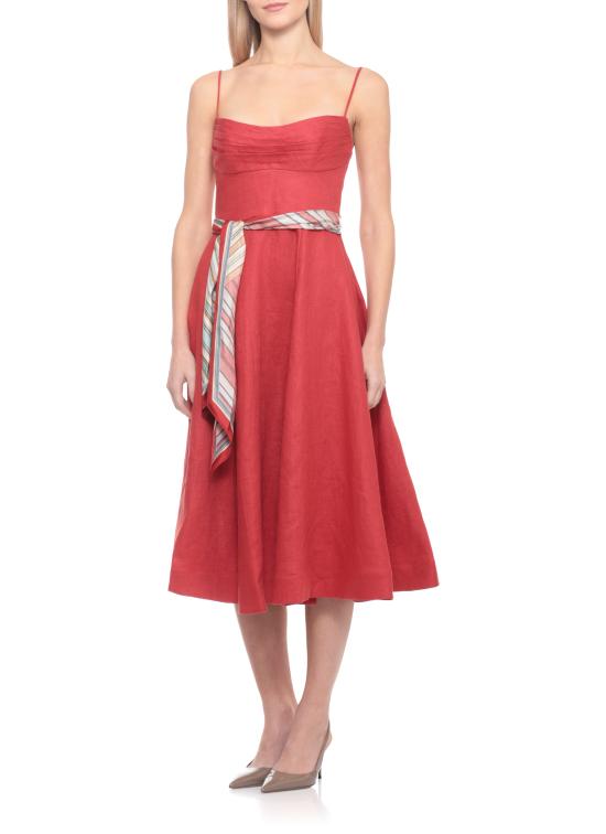 26SS 짐머만 미디 원피스 6939DC261 RED Red - ZIMMERMANN