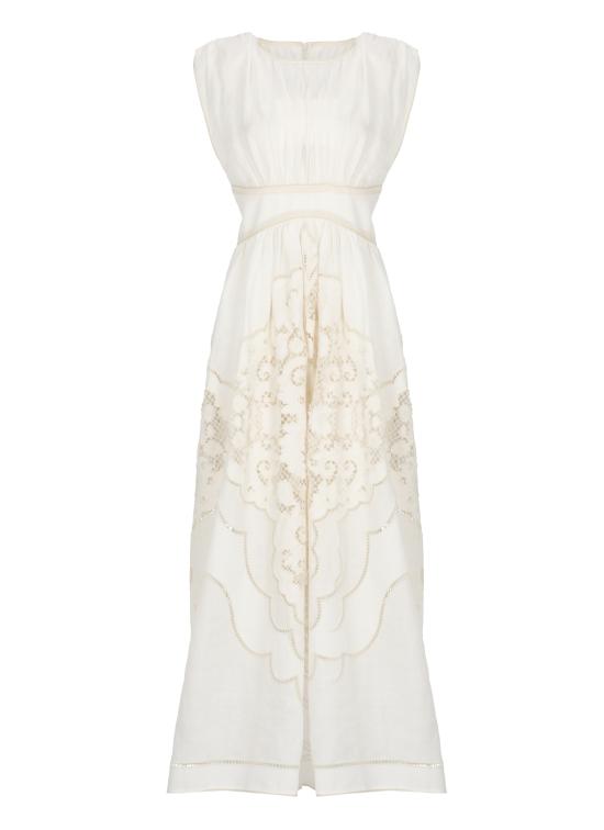 26SS 짐머만 미디 원피스 5972DRS263 CRM Ivory