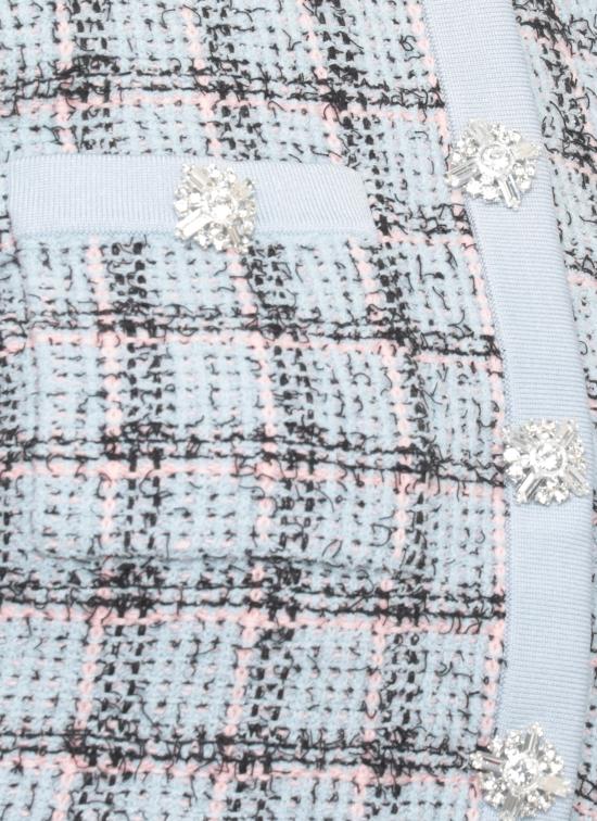 26SS 셀프 포트레이트 가디건 SS26187CBL BLUE CHECKBLUE Blu - SELF PORTRAIT