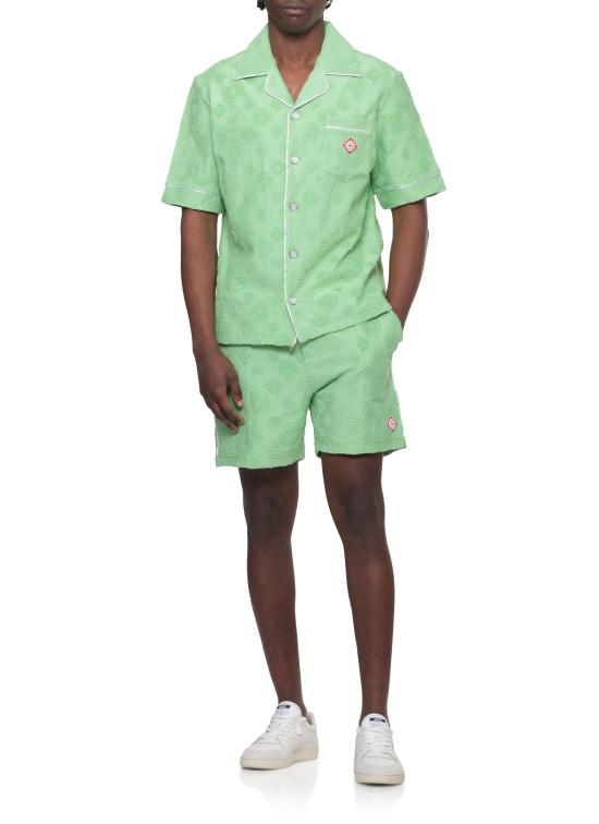 26SS 카사블랑카 숏팬츠 MSP26JTR27101 TOWELLING Green - CASABLANCA