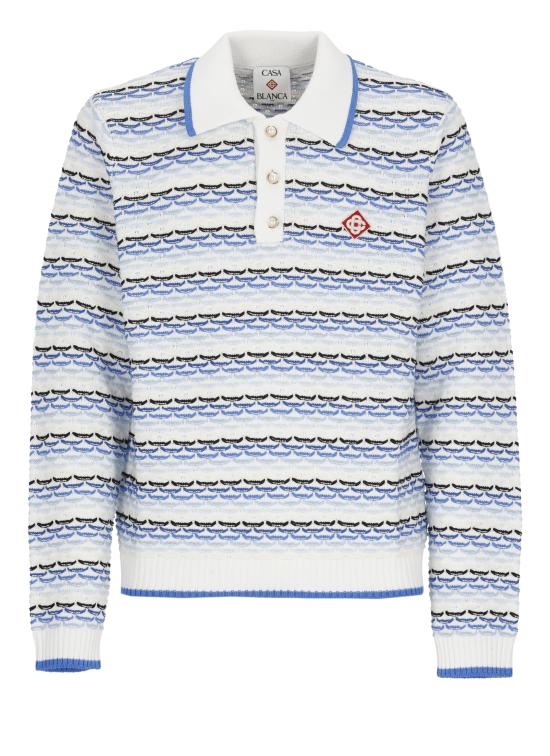 26SS 카사블랑카 폴로 티셔츠 MSP26KW133401 COTTON White